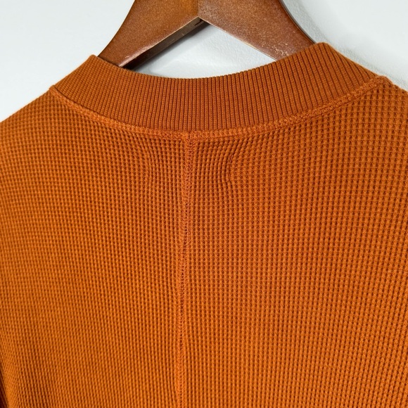 Everlane Cotton the Waffle Knit Onesie One Piece Loungewear Jumpsuit Dark Honey - Picture 8 of 10